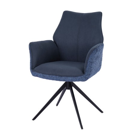 fauteuils pivotants ELISA bleu