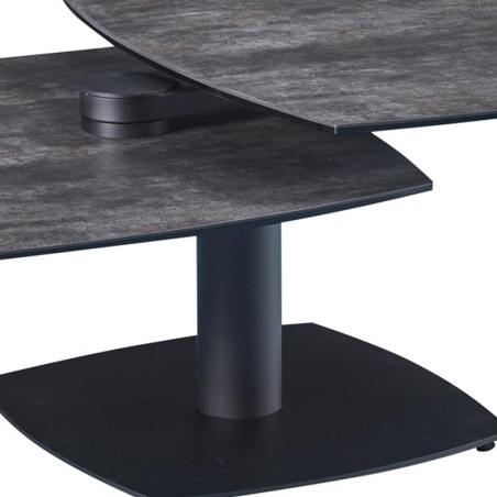 Tables basses TONGA Céramique Shadow plateau pivotant