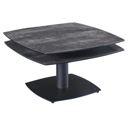 Tables basses TONGA Céramique Shadow plateau pivotant