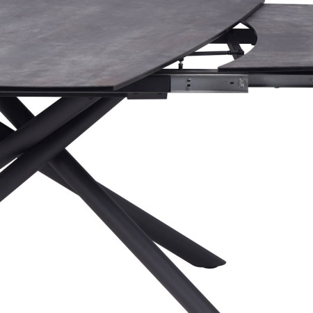 Table repas Gloria 160 ceramique shadow detail mécanisme