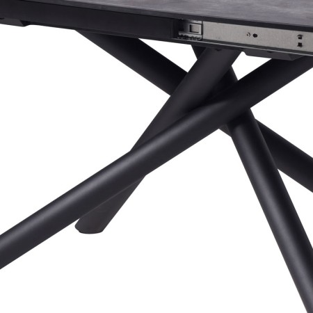 Table repas Gloria 160 ceramique shadow détail pieds