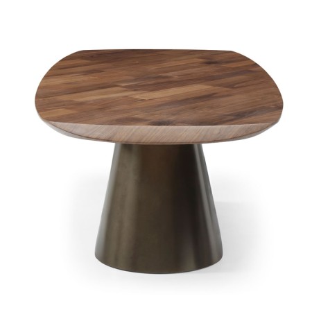 Table repas CRISTINA noyer vue profil