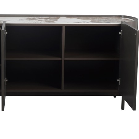 Buffet JOHANA brois bronze, ceramique pandora porte ouverte