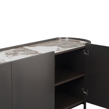 Buffet JOHANA brois bronze, ceramique detail pandora