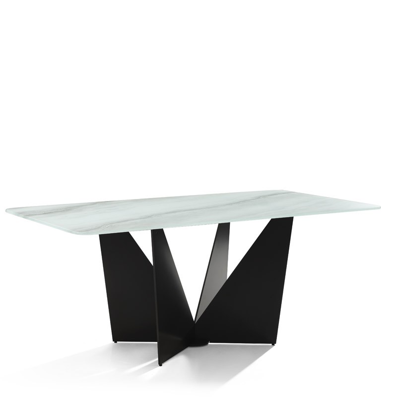 Table repas ALEXIA métal jade