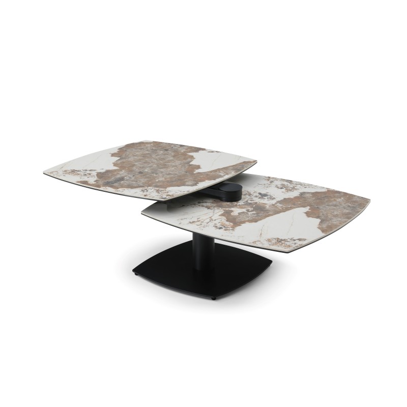 Tables basses TONGA Céramique Pandora plateau pivotant