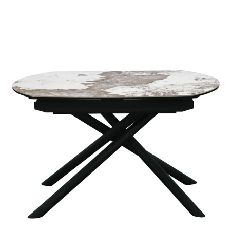 Table repas Gloria ceramique Pandora vue face fermée