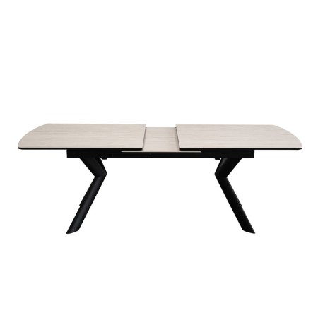 table repas nina ceramique travertin