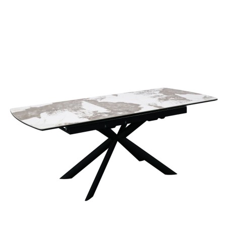 Table repas VIRGINIA céramique  Pandora vue 3/4