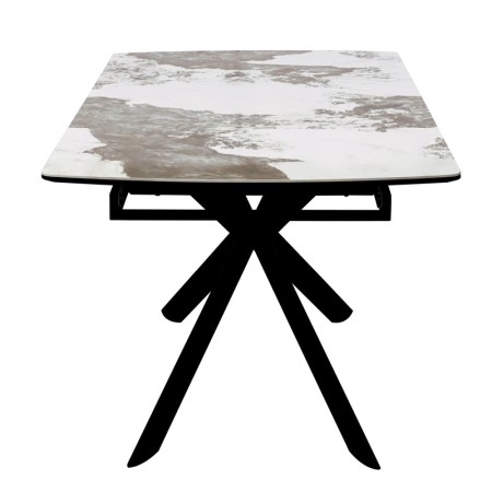Table repas VIRGINIA detail céramique  Pandora vue profil