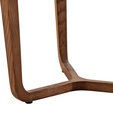Table Basse SYMPHONIE PM bois verre sepia detail pied