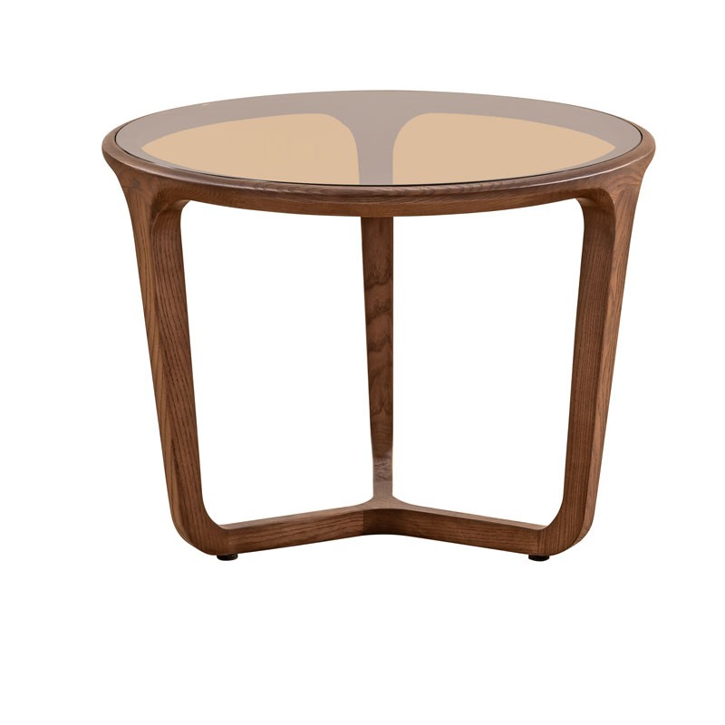 Table Basse SYMPHONIE PM bois verre sepia