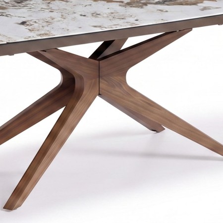 Table Repas EVA Céramique Pandora detail pied