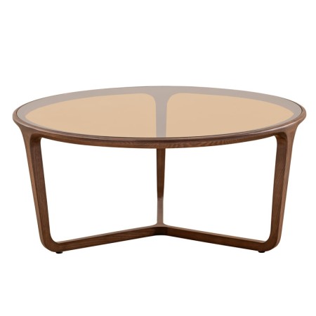 Table Basse SYMPHONIE GM bois verre sepia