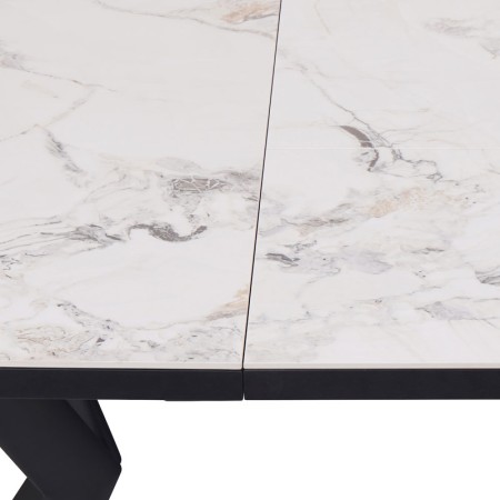 Table repas ANGELINA detail ceramique cold jade