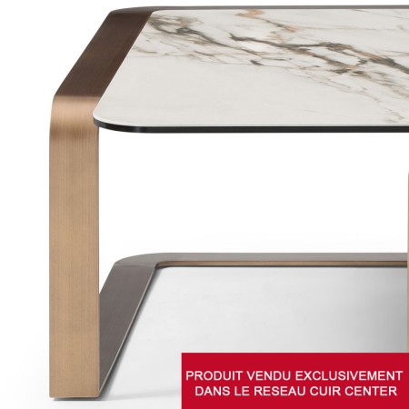 Table Basse OREGON design by Philippe BOUIX detail pied metal