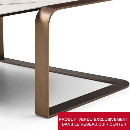 Table Basse OREGON design by Philippe BOUIX courbe metal