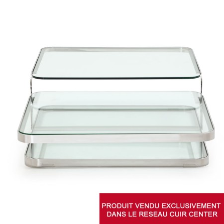 Table Basse DEDICACE design by Philippe BOUIX vue cote