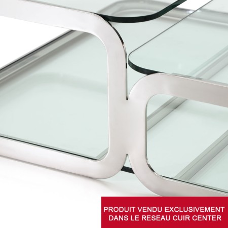 Table Basse DEDICACE design by Philippe BOUIX detail metal