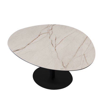 table relevable touchy ceramique golden stone vue dessu