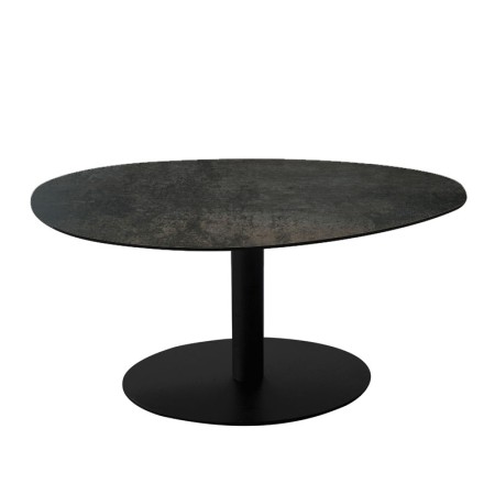 table relevable touchy ceramique corten basse