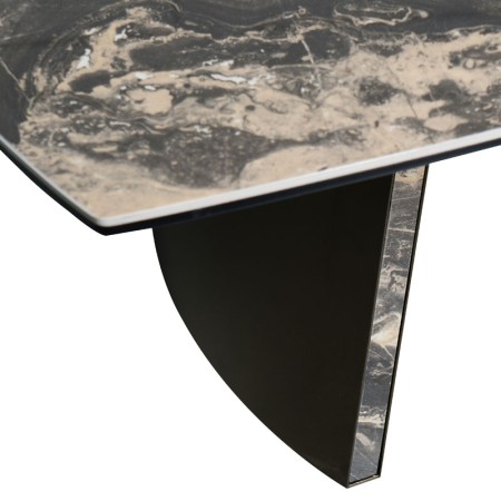 table basse tina ceramique vulcano detail pied bronze
