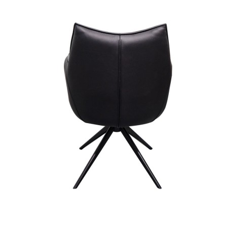 chaise pivotante tina cuir Noir dos