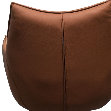 chaise pivotante tina cuir fauve detail dos