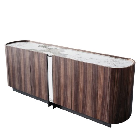 Buffet  EVA bois plateau ceramique vue 3 4