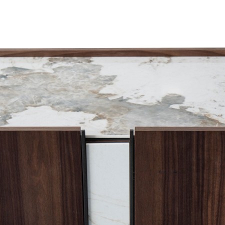 Buffet eva detail jonction portes ceramique