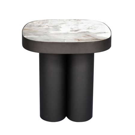 Coin canape BAHIA pied bronze ceramique pandora face