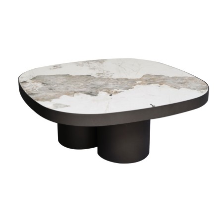 Table Basse BAHIA pied bronze ceramique pandora vue 3 4