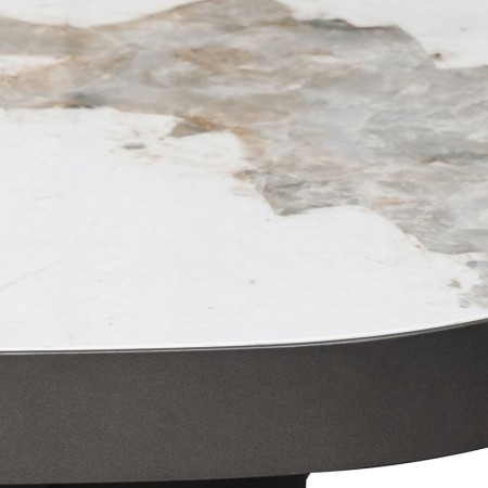 Table Basse BAHIA pied bronze ceramique pandora zoom vue dessu