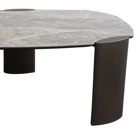 table basses ajactio gm pied bronze zoom plateau ceramique silver stone