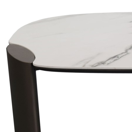 table basses ajactio pm zoom pied bronze plateau ceramique golden stone