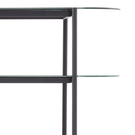 étagère galerie noire zoom metal etagere verre