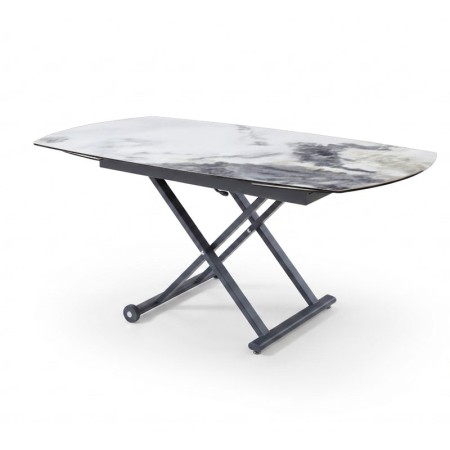 table relevable pop up ceramique cold jade 3/4