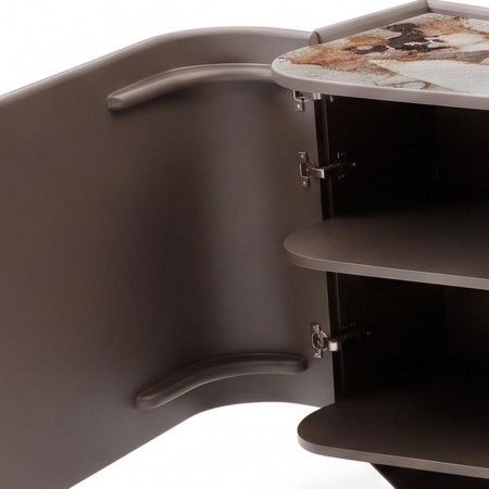 buffet STELLA bois courbe zoom angle ceramique patagonia