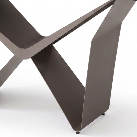 console STELLA detail pliage pied metal ceramique patagonia