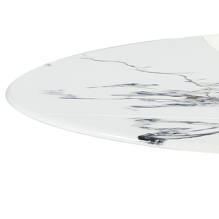 table repas ORNELLA pied conique pierre microcristaline