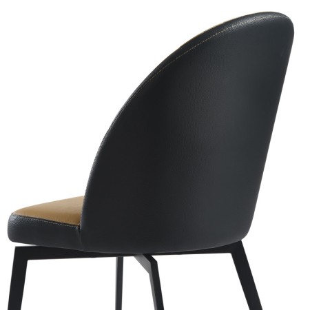 Chaise pivotante ORNELLA zoom pvc taupe