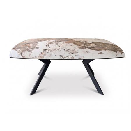 table repas OPHELIA pied metal  ceramique patagonia vue 3 4