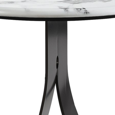 coin canape CORALIE detail pied metal plateau pierre microcristaline