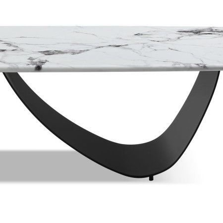 table basse  CORALIE detail pied metal plateau pierre microcristaline