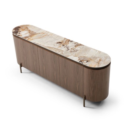 buffet CLEA bois ceramique patagonia vue 3 4 haute