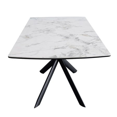 table repas virginia ceramique cold jade profil