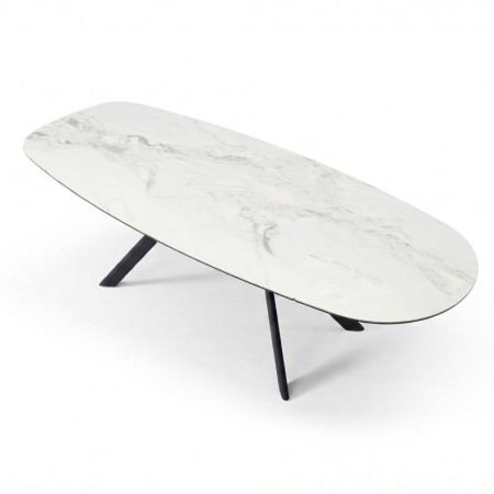 Table Repas OPHELIA Céramique Cold jade vue dessu
