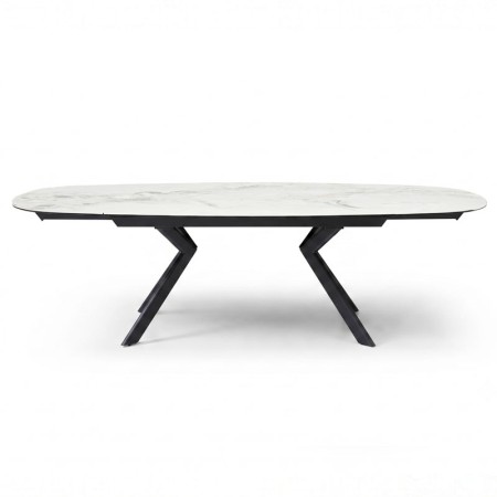 Table Repas OPHELIA Céramique Cold jade ouverte