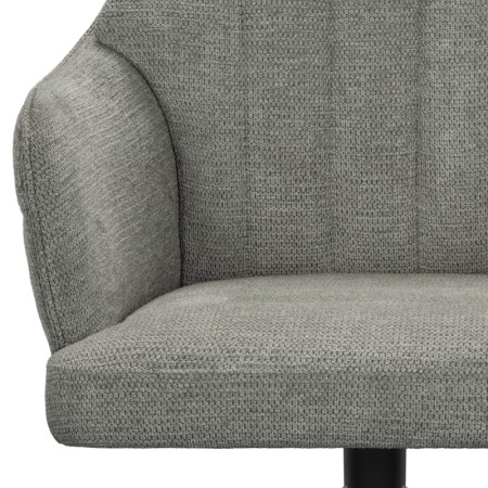 fauteuil pivotant OPHELIA tissu gris vue face zoom