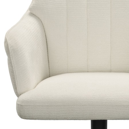 fauteuil pivotant OPHELIA tissu blanc assise